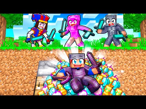 Hunters vs OVERPOWERED Speedrunner in Minecraft!