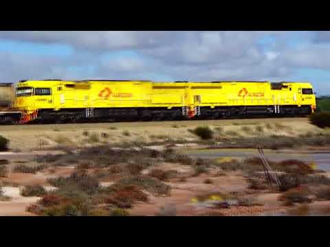 ACD6052 & ACD6051 have 7MP1 Aurizon TGE Intermodal heading for KWINANA on Tues 11 April 2023.