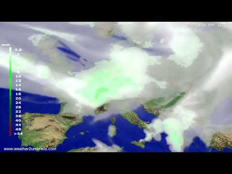 #Weather_Forecast// Precipitation forecast Europe 2019-03-12