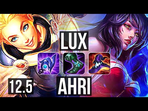 LUX vs AHRI (MID) | Rank 2 Lux, 11/3/16, 800K mastery, Rank 12, Dominating | NA Challenger | 12.5
