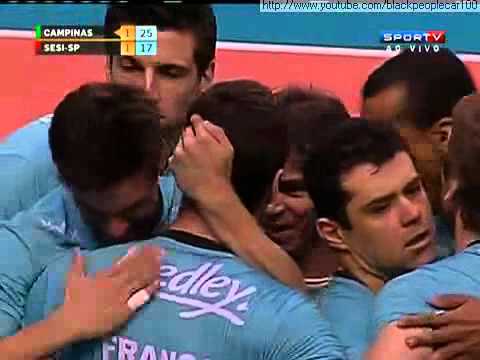 Campeonato Paulista de Volei Masculino 2012 (final) - Medley Campinas 3 x 2 Sesi SP - jogo 1