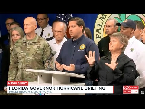 Florida Governor Ron DeSantis holds Hurricane Dorian briefing