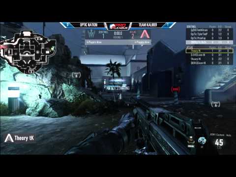 OpTic Nation vs Team Kaliber - Game 2 - (MLG Pro League - Dec 8th 2014)