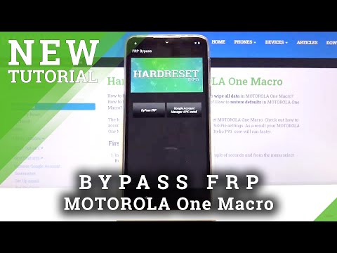 How to Bypass Google Verification in MOTOROLA One Macro – Skip FRP in MOTOROLA