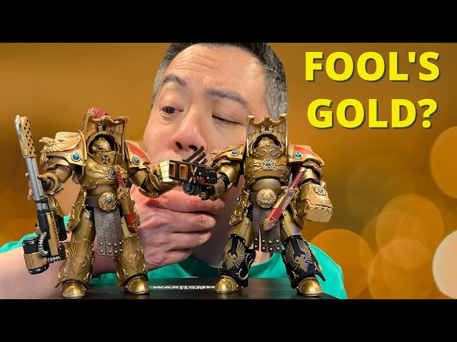 Vídeo relacionado con JOYTOY Warhammer 40k Legio Custodes, Legio Custodes Aquilon Terminator Squad Aquilon con Destructor Adrático Twin-Linked 1/18 Figura de acción, dedicada a ti que ama coleccionar