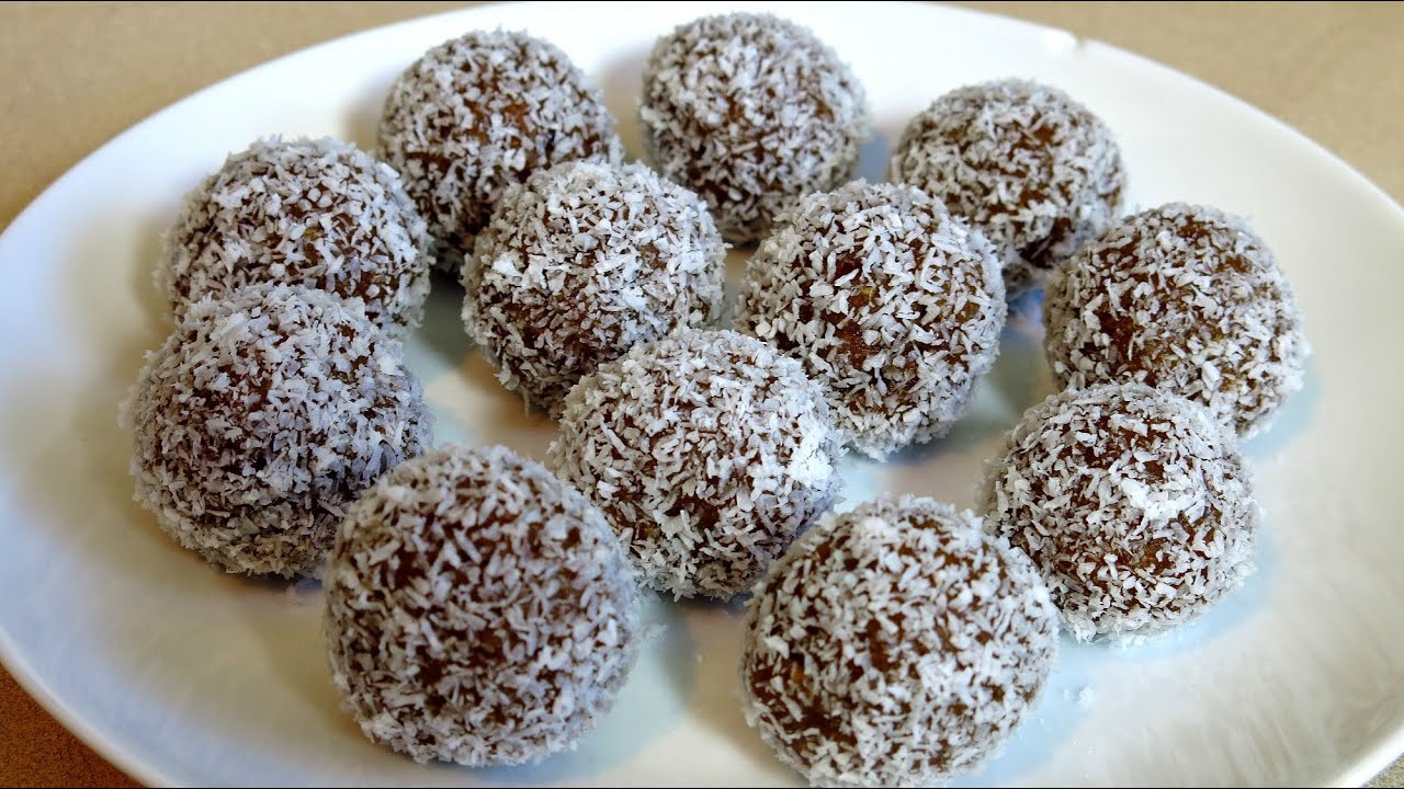 COCONUT DATE BALLS - 2 INGREDIENTS