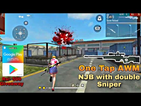 NJB with double Sniper 🔥 || One Shot Head by AWM King