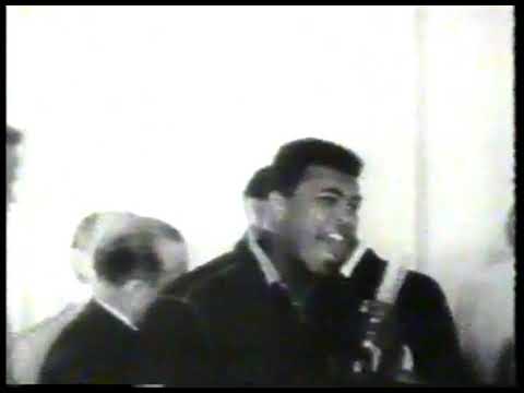 Boxing - 1964 - Cassius Clay Muhammad Ali Goes Crazy At Heavywt Title Weigh In With Sonny Liston