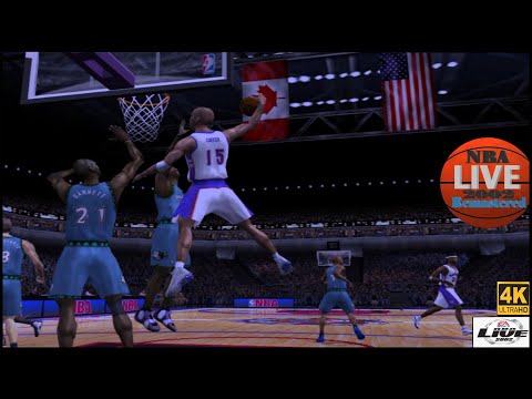 NBA LIVE 2002 Remastered | 2002 Season | Minnesota Timberwolves VS  Toronto Raptors | Retro | 6K