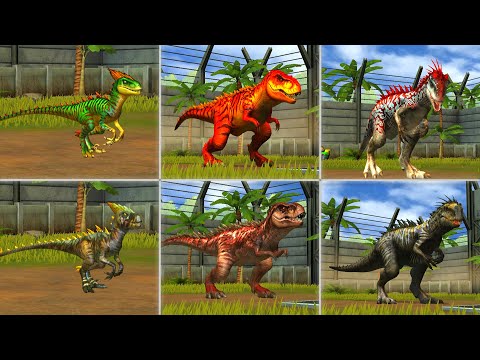 ALL X3 GEN 1 Vs GEN 2 MAXED #3 | JURASSIC WORLD THE GAME