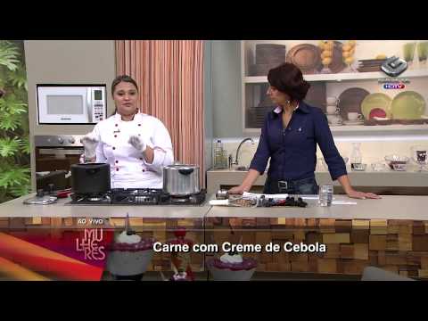 Receita dia 09/05/2013 - Carne com creme de cebola