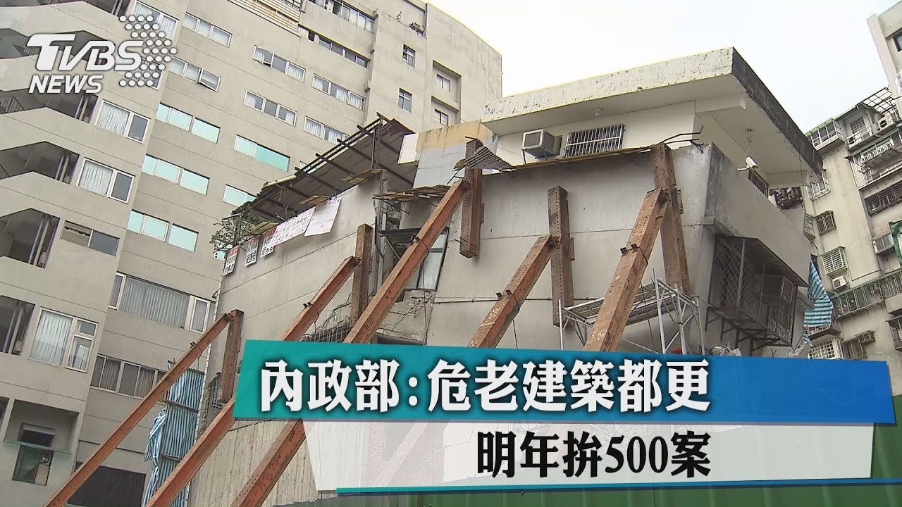 內政部：危老建築都更　明年拚500案