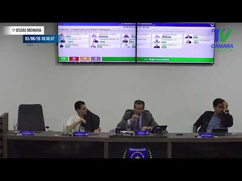 1ª Sessão Ordinária do Mês de Agosto de 2026