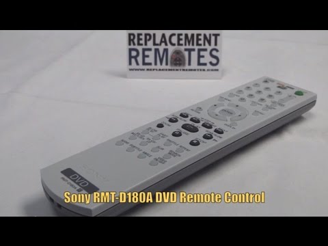 SONY RMTD180A DVD Player Remote PN: 147932621