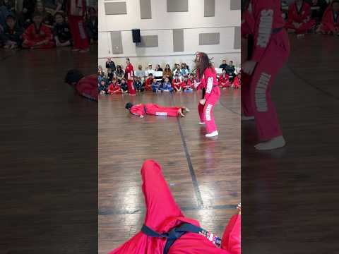 Taekwondo Creative Fight Scene 2nd Degree Black Belt test #shorts  #fyp #martialarts #sports  #test