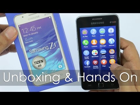Samsung Z1 Smartphone with Tizen OS Unboxing & Hands On Overview