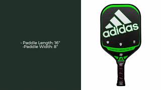 Video thumbnail: adidas ESSNOVA CARBON CTRL LD Middleweight Carbon Fiber Pickleball Paddle