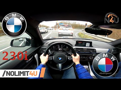 BMW F22 230i ACCELERATION with Lauch Control (0-100) & Top Speed on German Autobahn by NoLimit4U