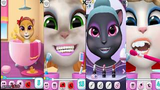 MY TALKING CAT ANGELA split screen gameplay | Funny video for kids