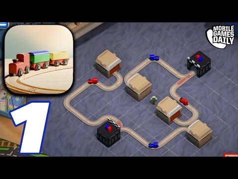 Teeny Tiny Trains: Get trains from A to B! - Gameplay Walkthrough Part 1 (iOS, Android)
