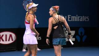 Rodionova/Rodionova v Lisicki/Mattek-Sands highlights (2R)