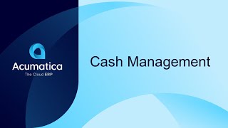 Cash Management Overview