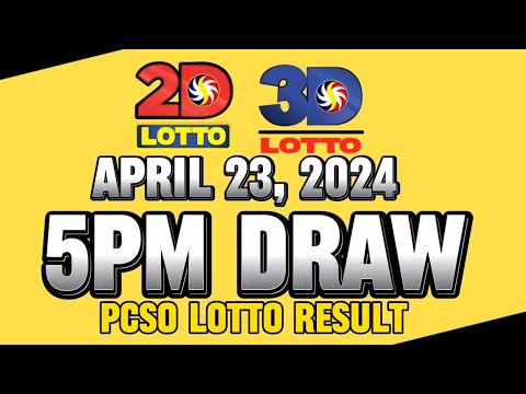 LOTTO 5PM DRAW 2D & 3D RESULT APRIL 23, 2024 #lottoresulttoday #pcsolottoresults #stl