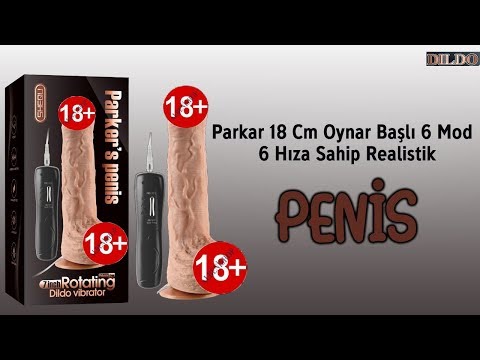 Parkar 18 Cm Oynar Başlı 6 Mod ve 6 Hıza Sahip Realistik Vibratör