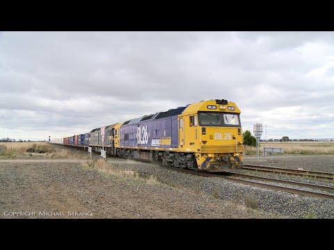 7902V Mildura To Melbourne Container Train With BL31 & G523 (6/4/2022) - PoathTV Australian Railways