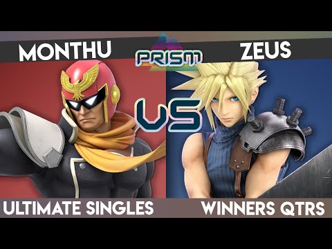 PRISM 194 - Monthu (Captain Falcon) vs Zeus (Cloud/Sheik) - Winners Quarters - Smash Ultimate Single