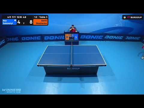 10:20 Ihor Sukovatyi - Serhii Skachenko 17.08.2023 TT Euro.Cup Ukraine Master. TABLE 3