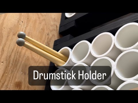 DIY Drumstick Holder with PVC pipe