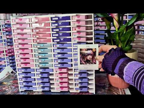 ASMR Diamond Painting • New Canvas Setup & First Section