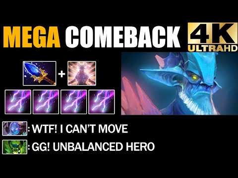 IMBA Aghanim's Scepter Leshrac Destroyed Everything Epic Mega Creeps Comeback Dota 2 Pro Gameplay