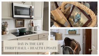 DAY IN THE LIFE | THRIFTED HOME DECOR HAUL,  WEIGHT LOSS JOURNEY + INTERMITTENT FASTING