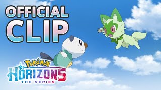 Sprigatito Vs. Oshawott | Pokémon Horizons: The Series | Official Clip