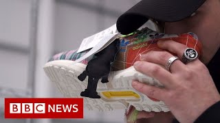 How to sniff out fake trainers - BBC News
