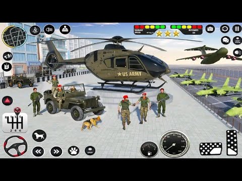 US army Soldier Car Transporter Driving - Police Trailer Truck Driver Simulator - Android GamePlay