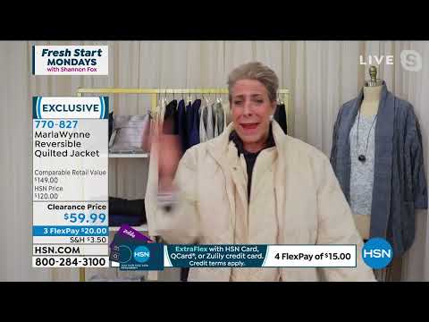 MarlaWynne Reversible Quilted Jacket