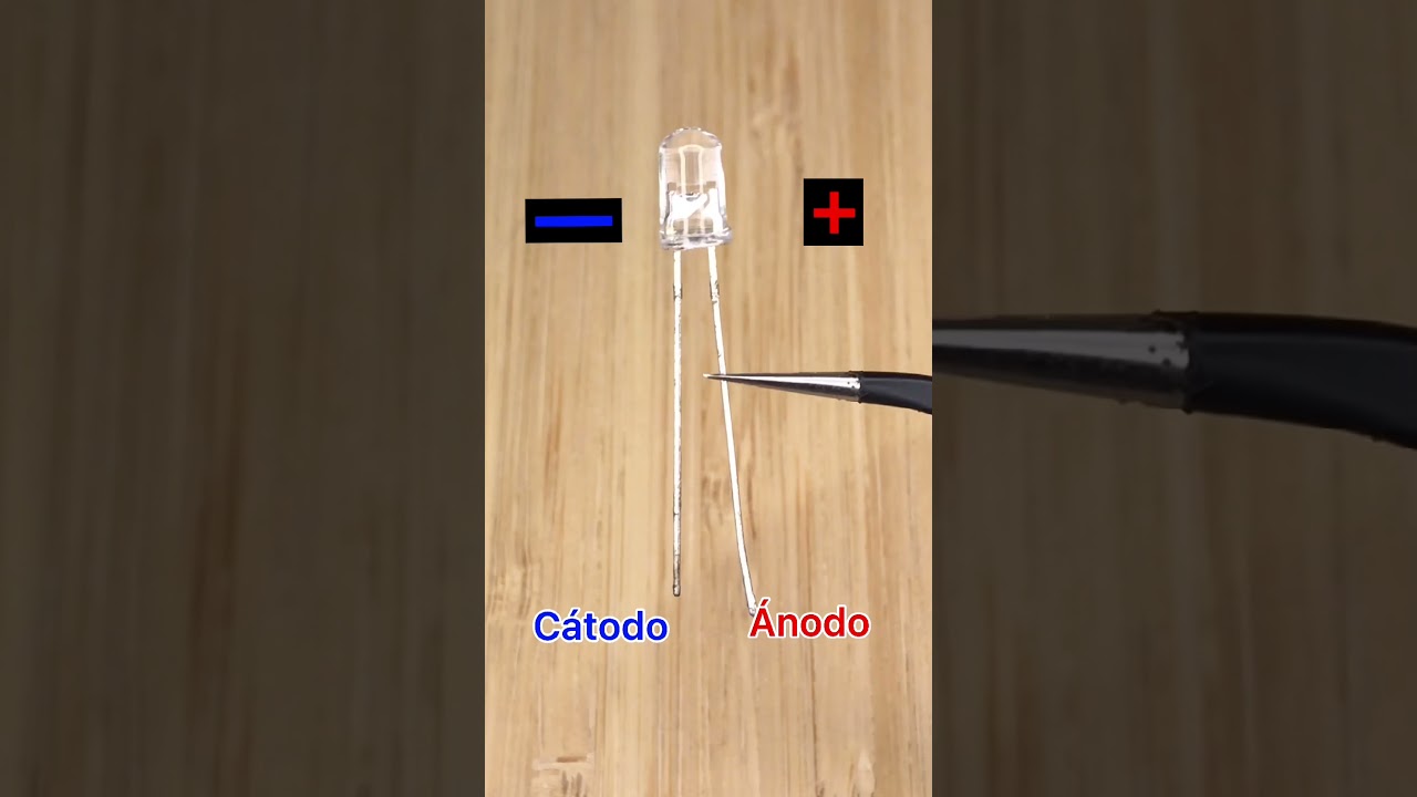 Cómo identificar el Positivo y Negativo de un diodo LED