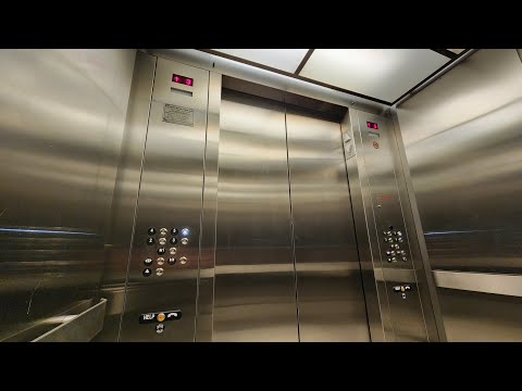 ThyssenKrupp Synergy MRL Traction Elevators @ Engineering Center, Oakland University (retake)
