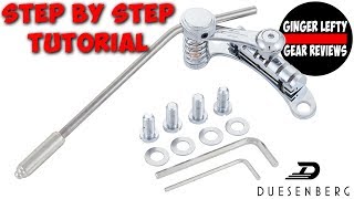 Video thumbnail for How to install the Duesenberg Les Trem II tremolo system step by step - Ginger Lefty by Ginger Lefty Guitar