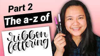 The Beginner's Guide to Ribbon Lettering from a - z | Lowercase Alphabet
