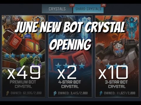 June New Bot Monthly Crystal Opening - Transformers Forged to Fight