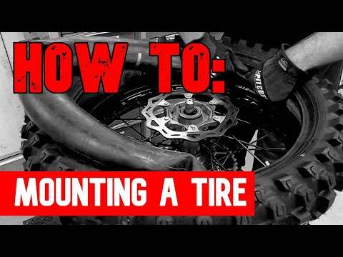 How to - Mounting a Dirt Bike Tire - TUBE INSTALL