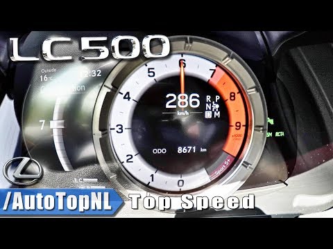 Lexus LC 500 5.0 V8 477HP | 0-286km/h ACCELERATION & TOP SPEED by AutoTopNL