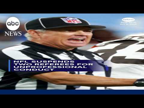 NFL suspends two referees for unprofessional conduct