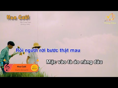 [Karaoke] HOA CƯỚI - ĐẠT LONG VINH - (Guitar Solo Beat), Muối Music | Tháng Năm