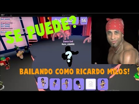 Bailando como Ricardo Milos en Dance off! (Roblox)