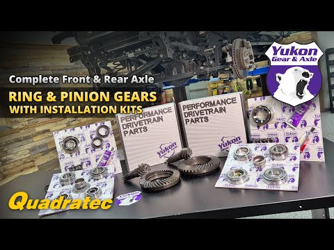 Yukon Gear & Axle Front and Rear Ring and Pinion Kits for Jeep Wrangler & Gladiator